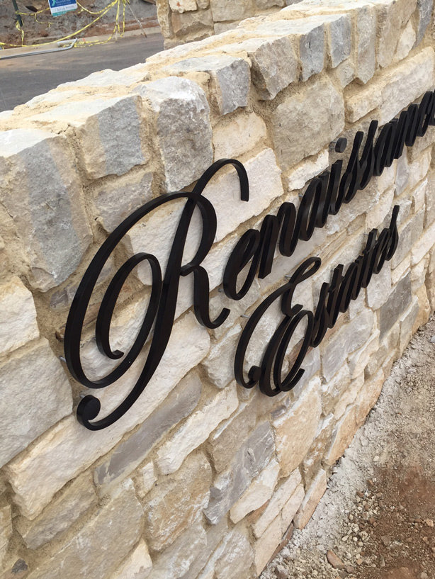 Renaissance Estates Monument Sign In Corona, CA - Majestic Sign Studio