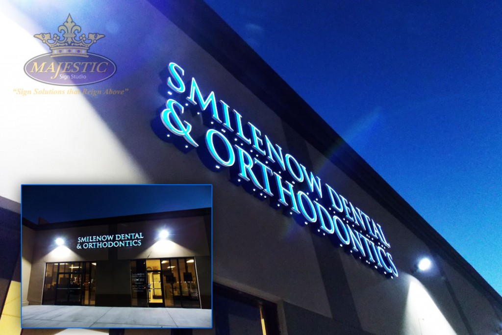 Exterior-Signs-Front-Lit-Channel-Smile-Now-Denta