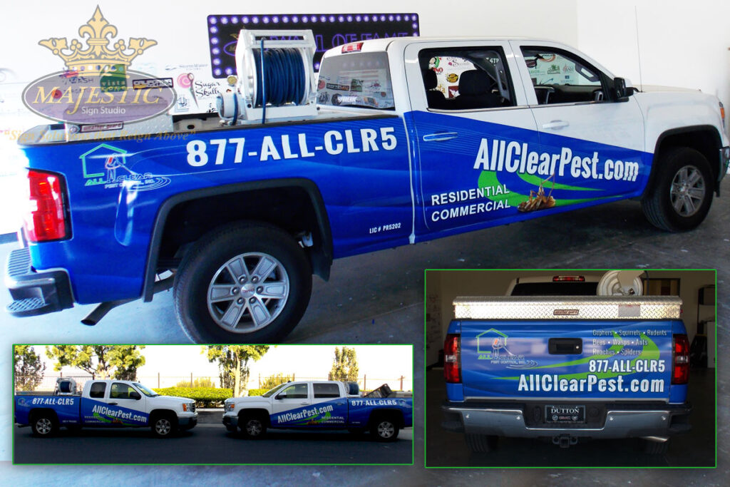 3/4 Truck Wraps - Pest Control Company, Riverside