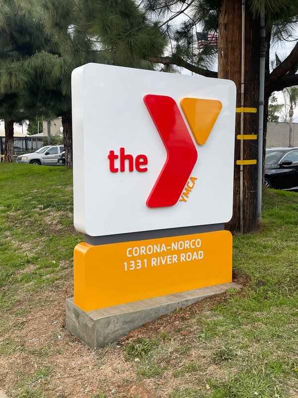 The Ymca Monument Signs Made by Majestic Sign Studio in Corona, CA